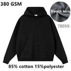 French Terry Drop Shoulder Men Hoodies | High Volume Custom Sourcing Blanks