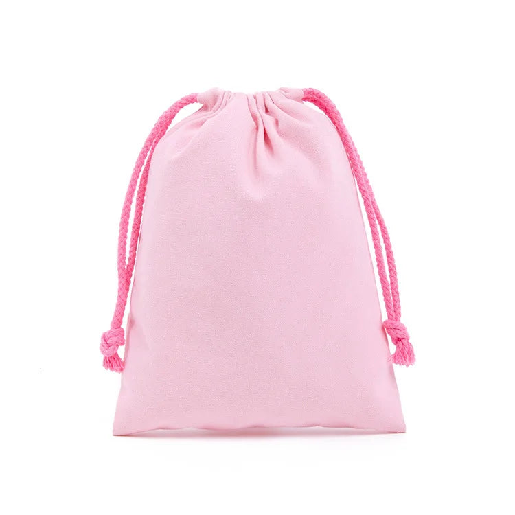 Cotton Canvas Value Drawstring Pouches