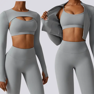 Nylon Spandex Double Knit Longline Sports Bra