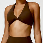Nylon Spandex Blend Seamless Knit Workout Set