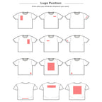 350gsm Sense Heavy Cotton Embossed T Shirts with Custom Embossing Logo for Men