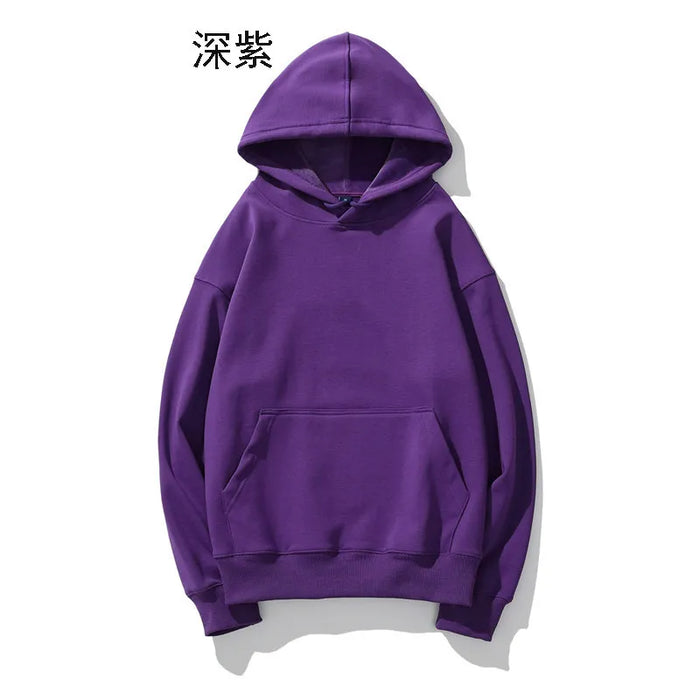 Heavyweight Cotton Brushed Knit Pullover Hoodie