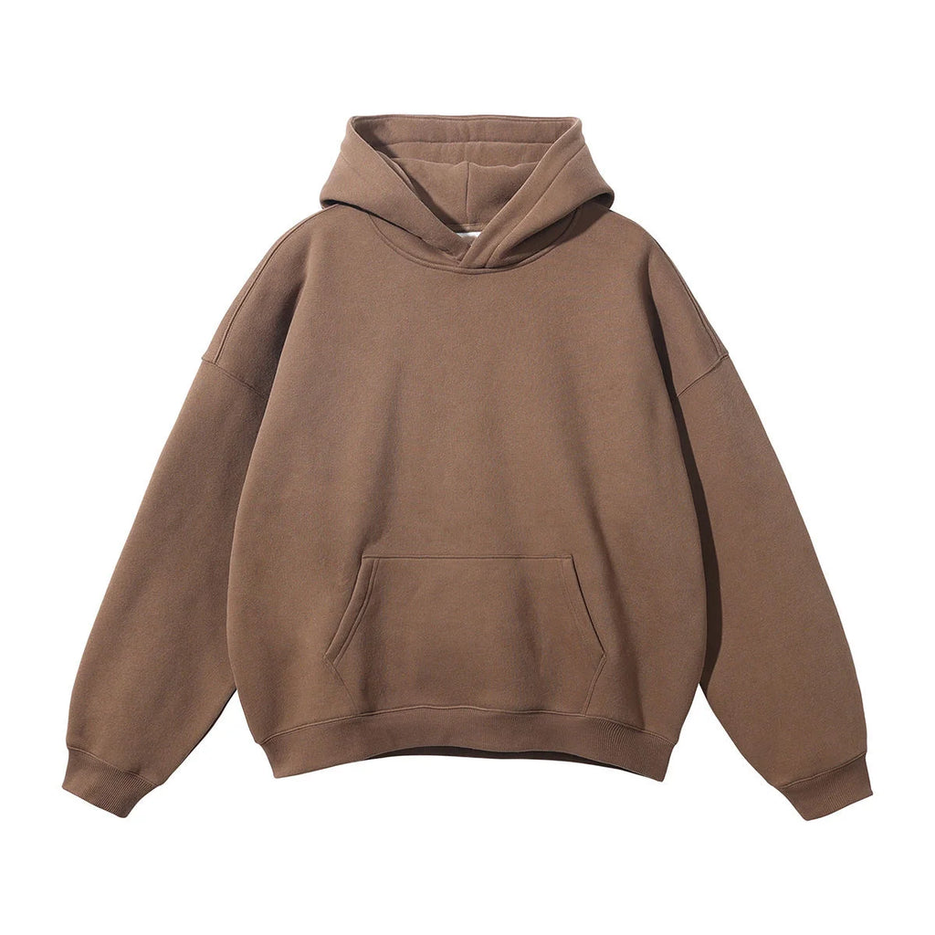 Heavyweight 350gsm Cotton Polyester Pullover Sweatshirt High Fit Blank Blanks