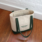 Heavyweight Cotton Canvas Reinforced Stitching Tote Bag