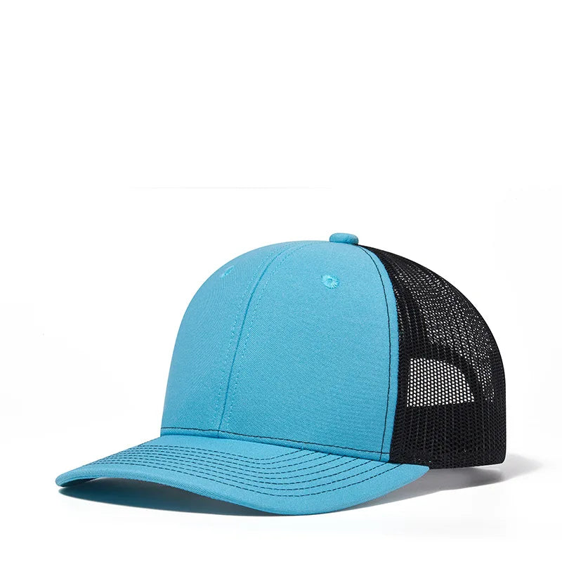 Bulk Cotton Mesh Customized Embroidery Patch Trucker Hats for Custom Gym Apparel