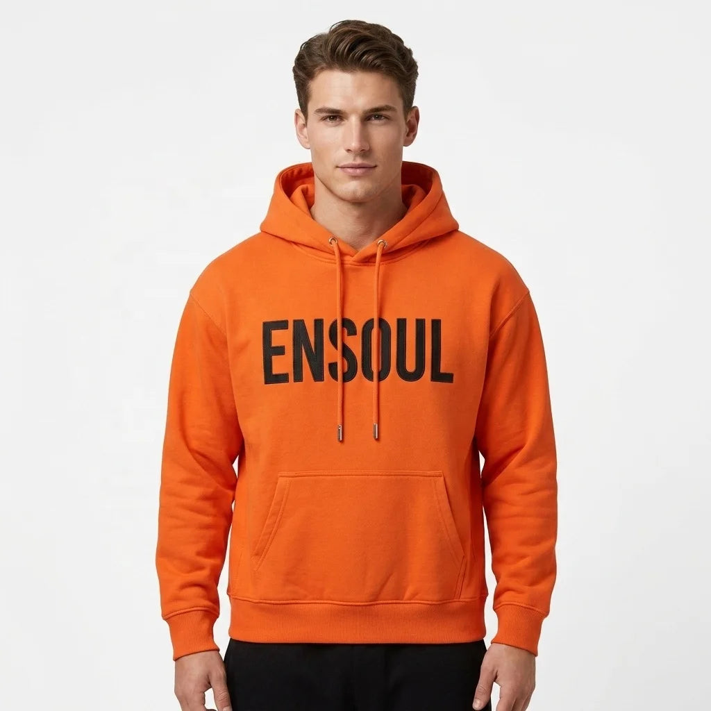 400gsm French Terry Custom Embroidery Pullover Blanks | Heavyweight Streetwear Hoodie