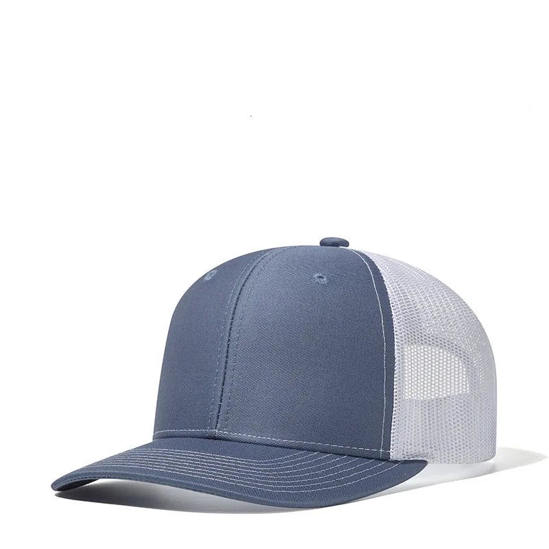 Bulk Cotton Mesh Customized Embroidery Patch Trucker Hats for Custom Gym Apparel