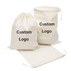 Recycled Cotton Woven Drawstring Pouch