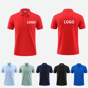OEM Factory Supply Custom Logo Polyester Piqué Knit Custom Printed Polo Shirt