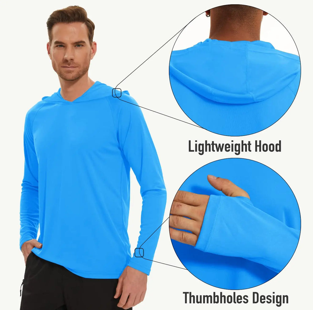 145g Knitted 100% Polyester Long Sleeve Fishing Shirt Men Rash Guard