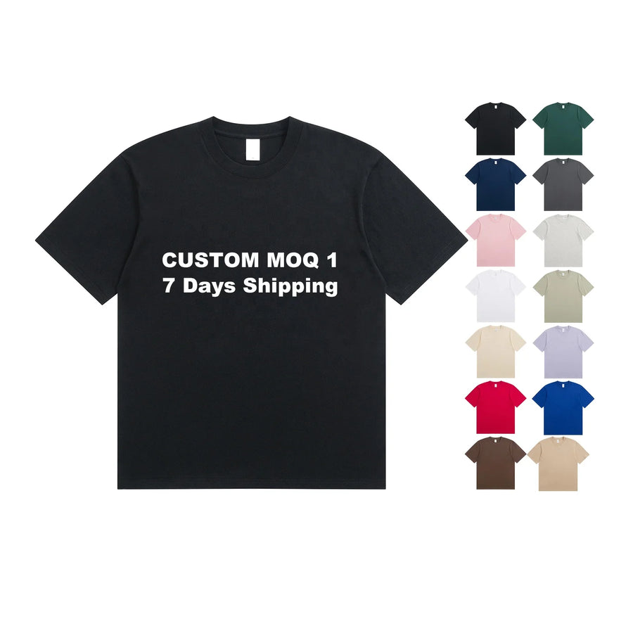 100% Cotton Combed Oversized Plus Size T-Shirt
