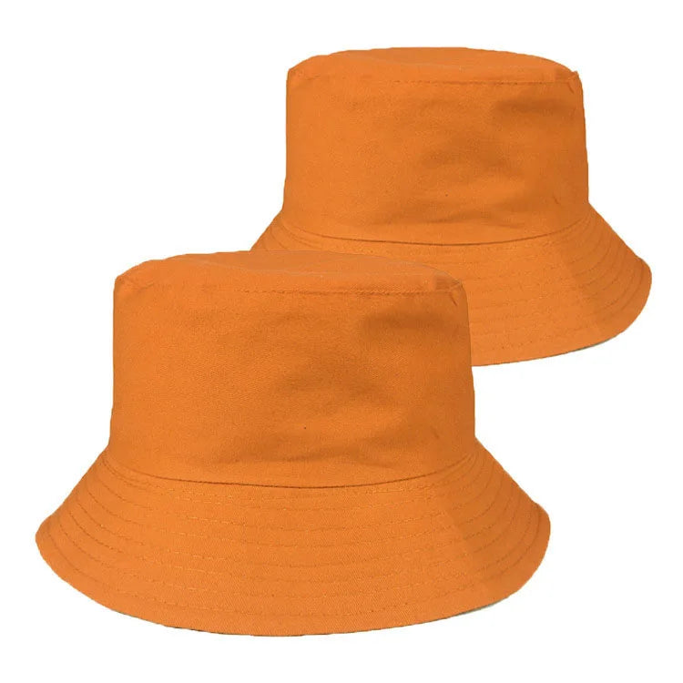100% Cotton Canvas Embroidered Logo Fisherman Cap | Wholesale Adults Bucket Hats