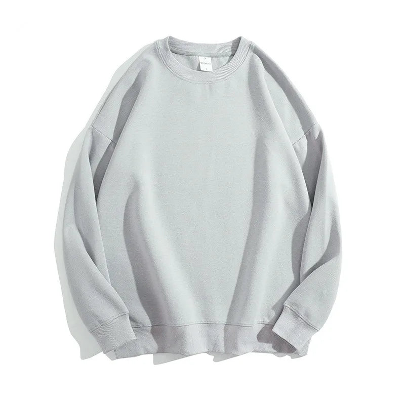 300Gsm Cotton Fabric Custom Embroidery Pullover | Wholesale Oversized Crew Neck Sweatshirts