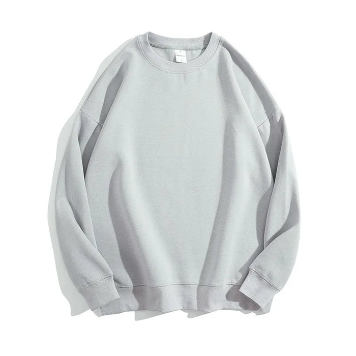 300Gsm Cotton Fabric Custom Embroidery Pullover | Wholesale Oversized Crew Neck Sweatshirts