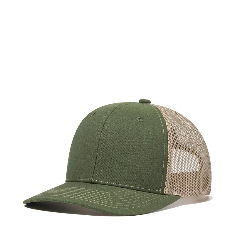 Bulk Cotton Mesh Customized Embroidery Patch Trucker Hats for Custom Gym Apparel