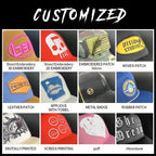 Factory Suede Low MOQ Hip Logo Trucker Hat | Custom 5 Panel Blank