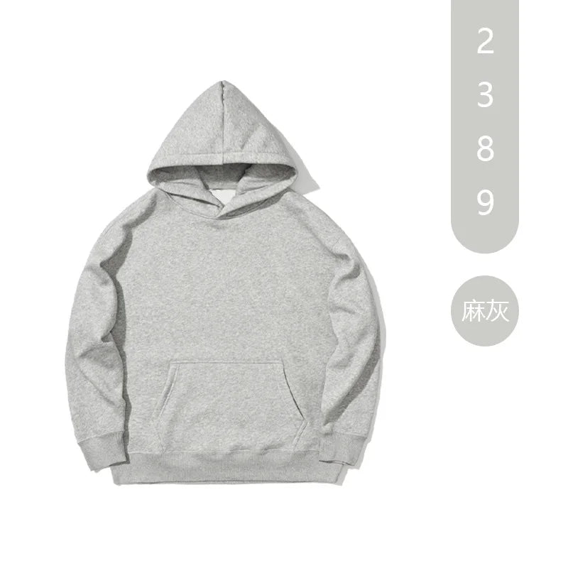 High Quality French Hoodie Heavy 100% Cotton Hoodie Pullover Sweatshirt Custom Logo Terry Blank Hoodies for Men