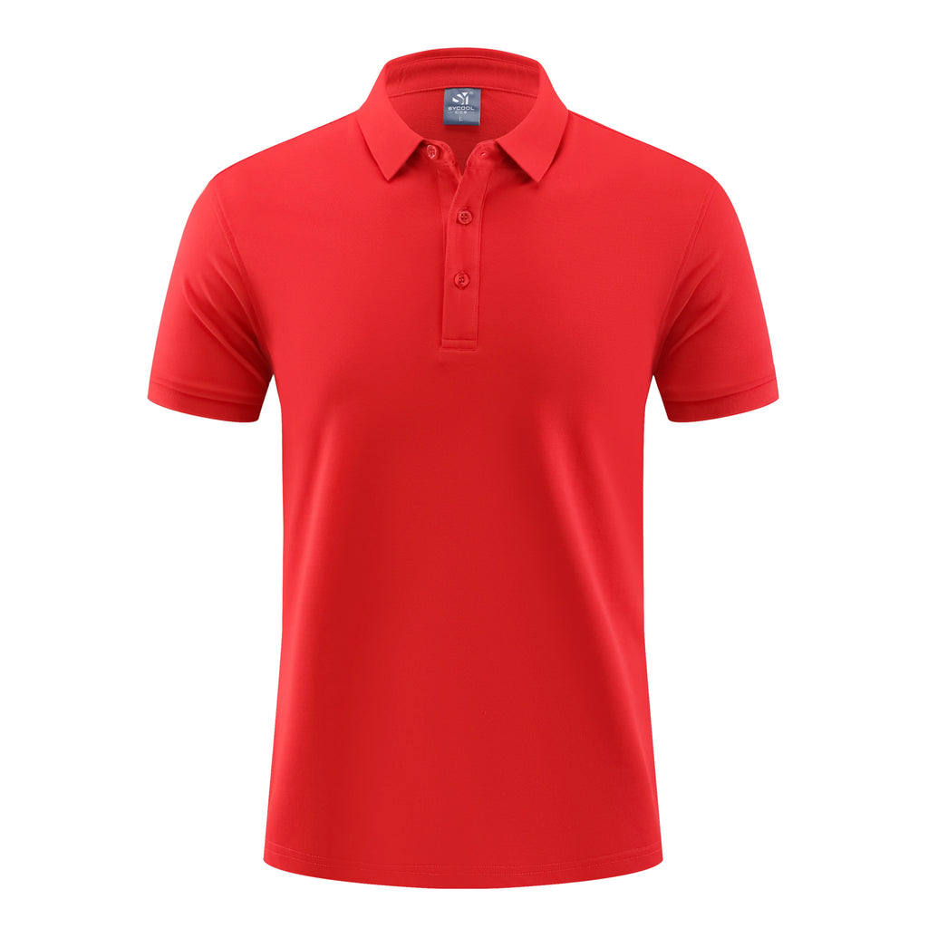OEM Factory Supply Custom Logo Polyester Piqué Knit Custom Printed Polo Shirt