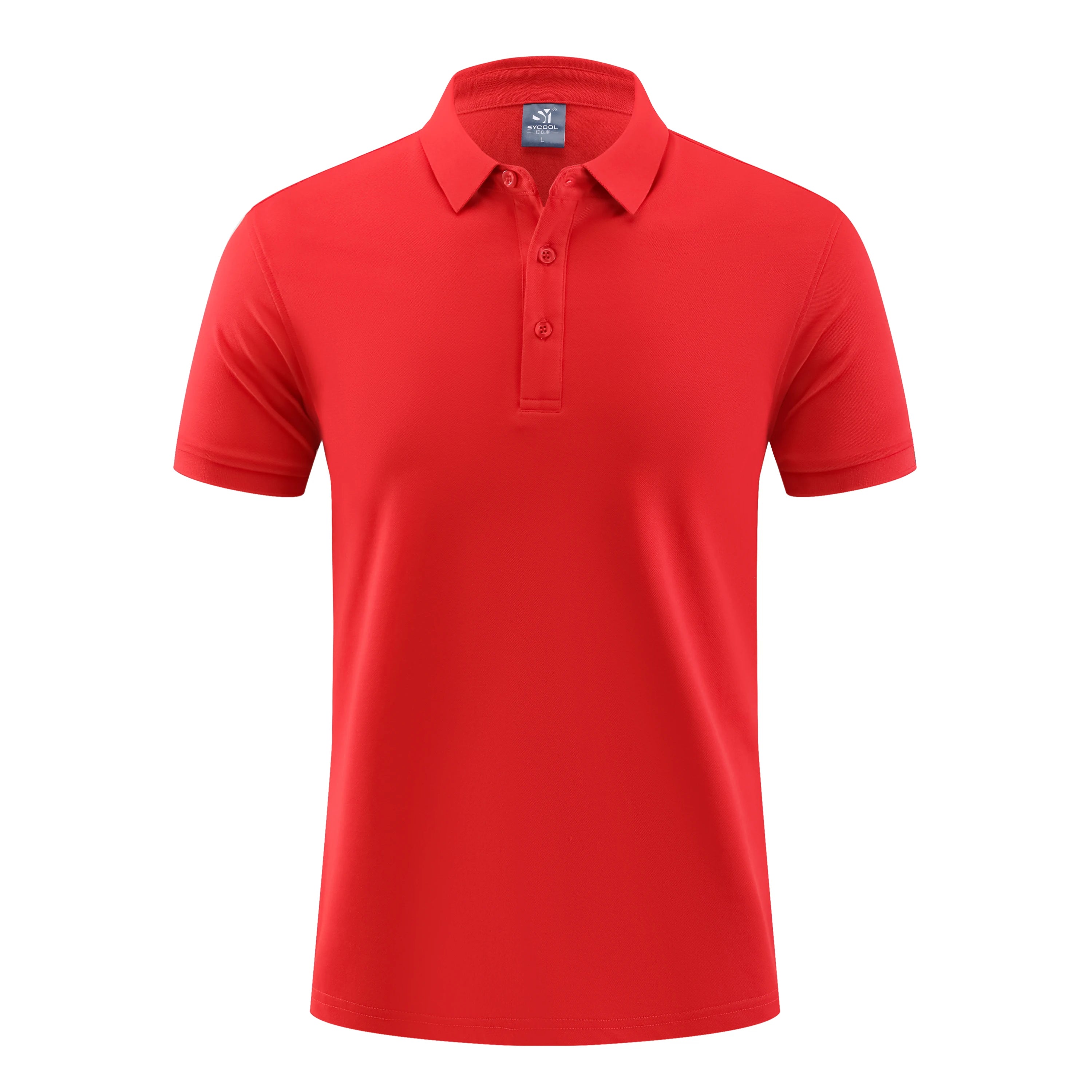 OEM Factory Supply Custom Logo Polyester Piqué Knit Custom Printed Polo Shirt