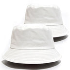 100% Cotton Canvas Embroidered Logo Fisherman Cap | Wholesale Adults Bucket Hats