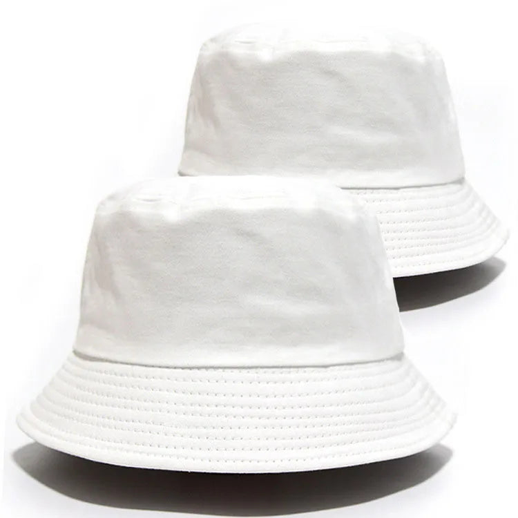 100% Cotton Canvas Embroidered Logo Fisherman Cap | Wholesale Adults Bucket Hats