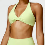 Nylon Spandex Knit Seamless Yoga Set