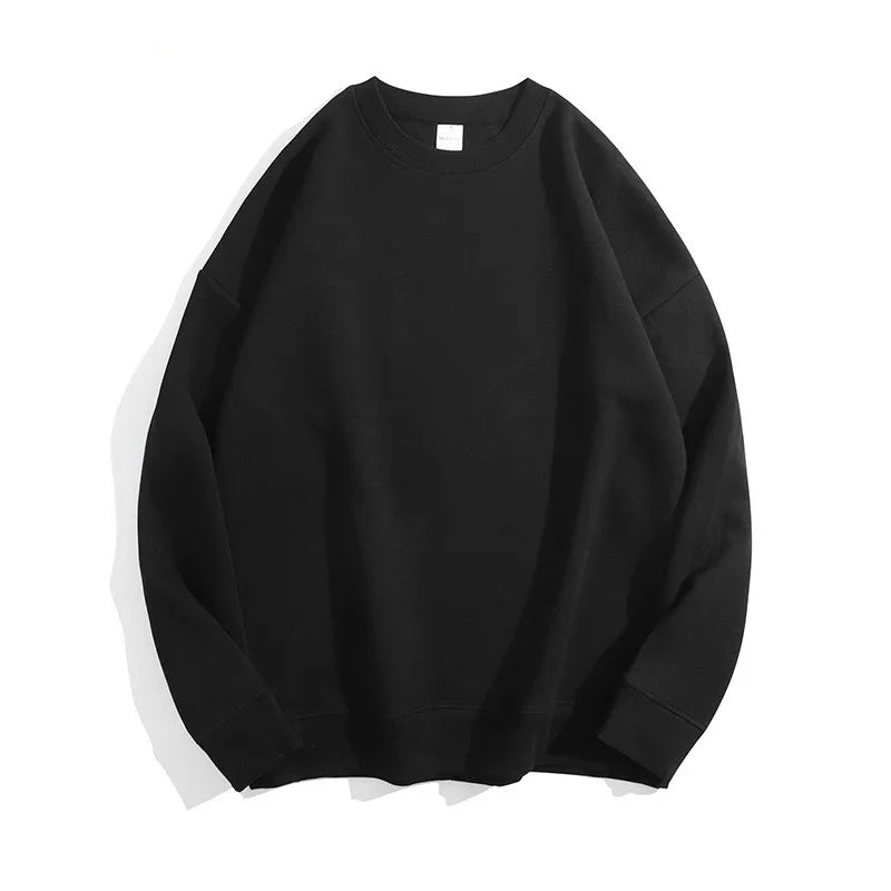 300Gsm Cotton Fabric Custom Embroidery Pullover | Wholesale Oversized Crew Neck Sweatshirts