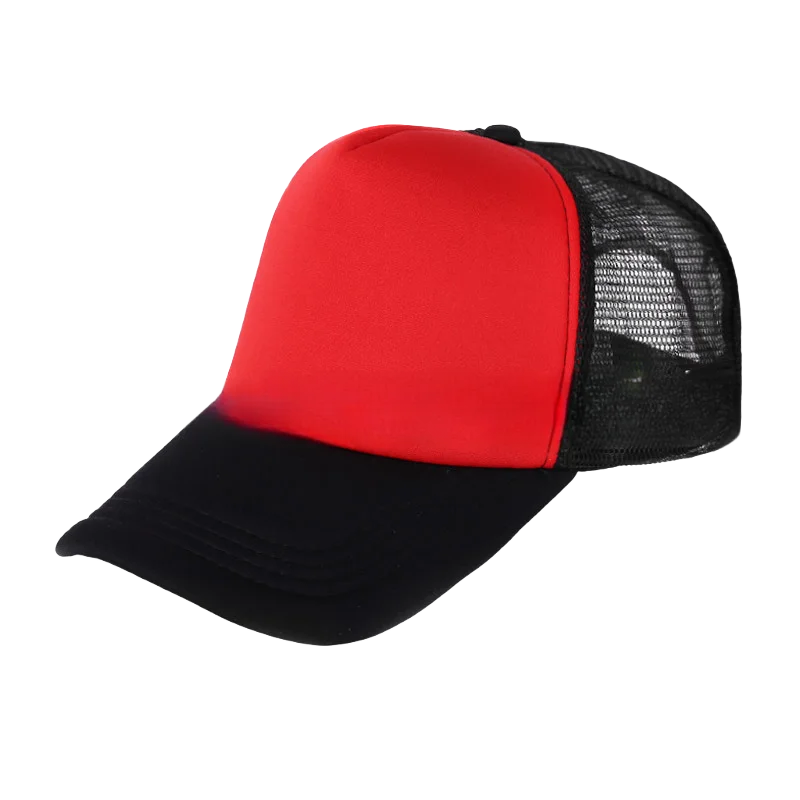 100 Polyester Oxford Five Panel Sublimation Blank Foam Trucker Hat | Wholesale Plain Mesh Caps