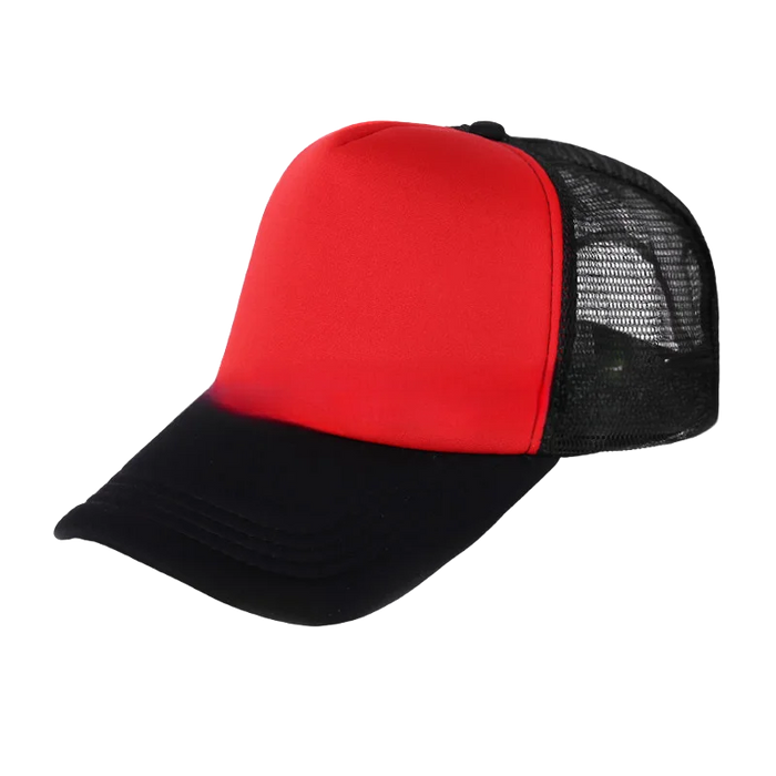 100 Polyester Oxford Five Panel Sublimation Blank Foam Trucker Hat | Wholesale Plain Mesh Caps
