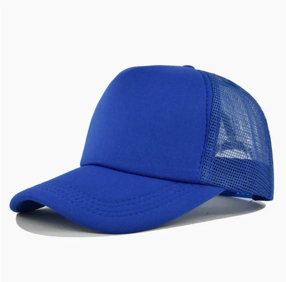 Custom Curved Brim 5 Panel Foam Trucker Cap | 100% Polyester Breathable Unisex Hat | Bulk OEM Wholesale