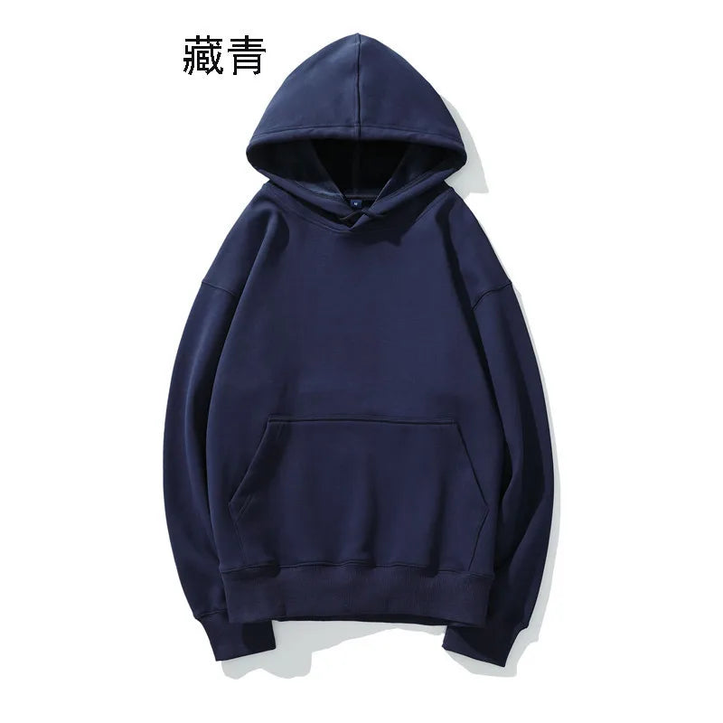 Heavyweight Cotton Brushed Knit Pullover Hoodie