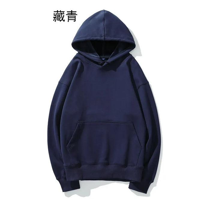 Heavyweight Cotton Brushed Knit Pullover Hoodie