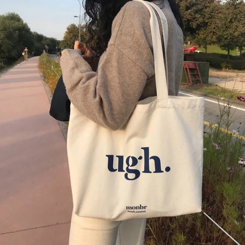 Cotton Canvas Plain Weave Utility Tote Bag