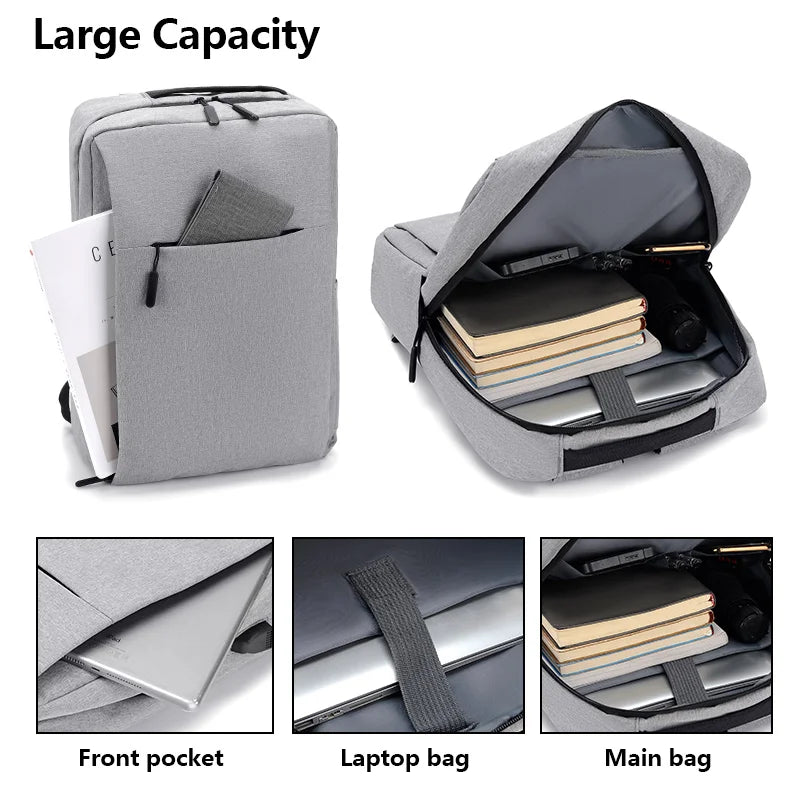 Nylon Coated Multi-Pocket Travel Backpack