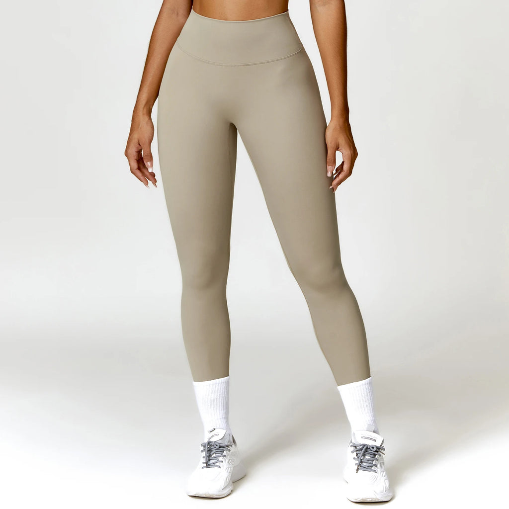 Nylon Spandex Seamless Knitted Scrunch Leggings Sports Outfit