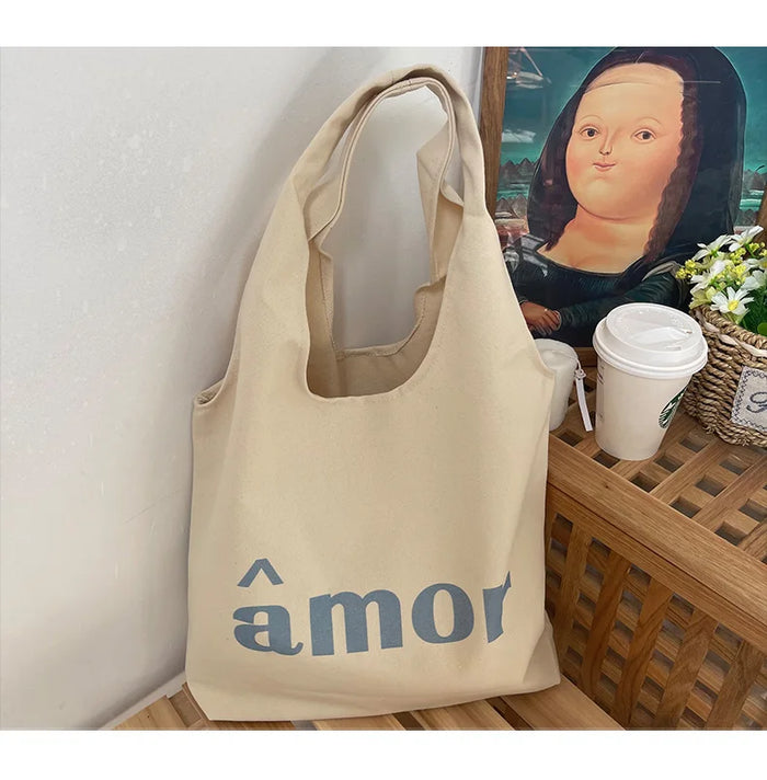 Cotton Canvas Screen Printed Tote Bag