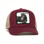 Bulk Burgundy Cotton Mesh Embroidered Patch Trucker Hats for Legacy Sports Clubs