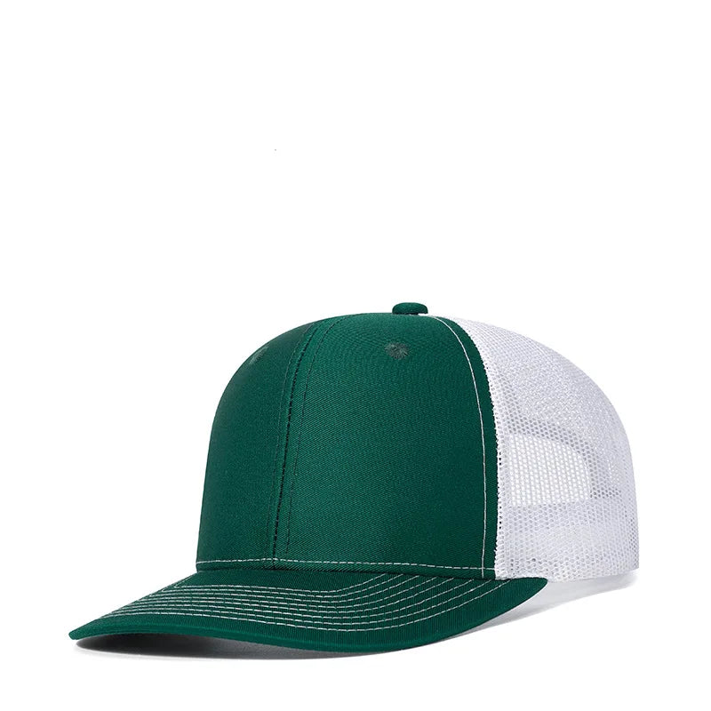 Bulk Cotton Mesh Customized Embroidery Patch Trucker Hats for Custom Gym Apparel