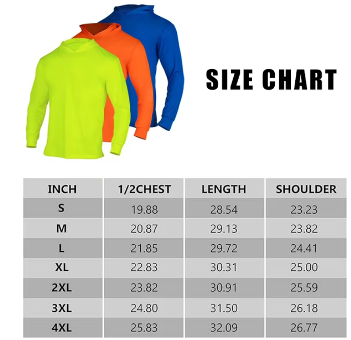High Visibility Reflective Long Sleeve Construction Safety Hoodie