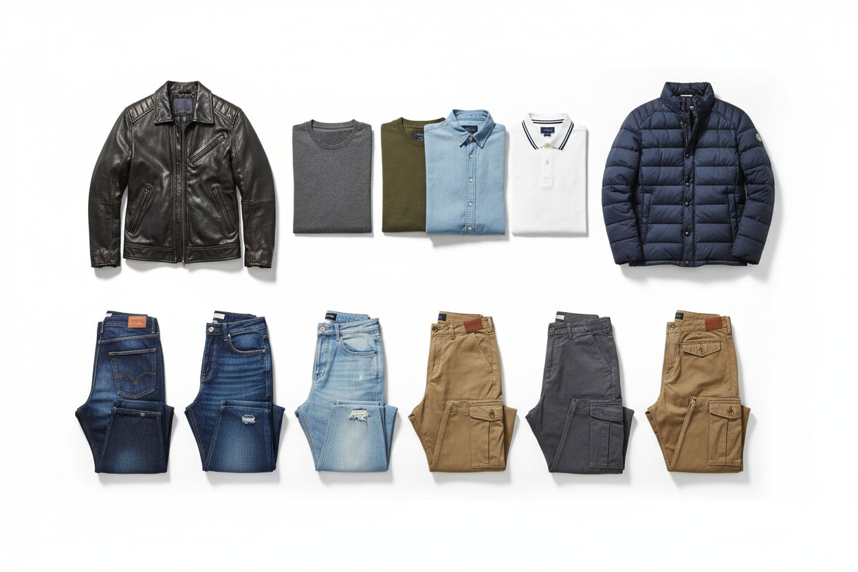 Wholesale Men’s Outerwear/Tops/ Pants